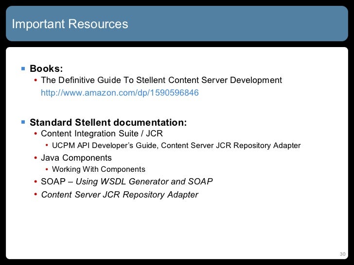 the definitive guide to stellent content server development